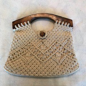 Vintage Macrame Handbag